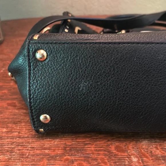 Michael Michael Kors Hamilton Whipstitched Black Pebbled Leather EW Tote - Picture 15 of 15